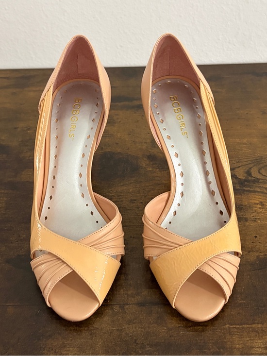 BCBGirls Shoes - BCBGirls Tan Open Toe Heels | Size 7 | 3" Heels